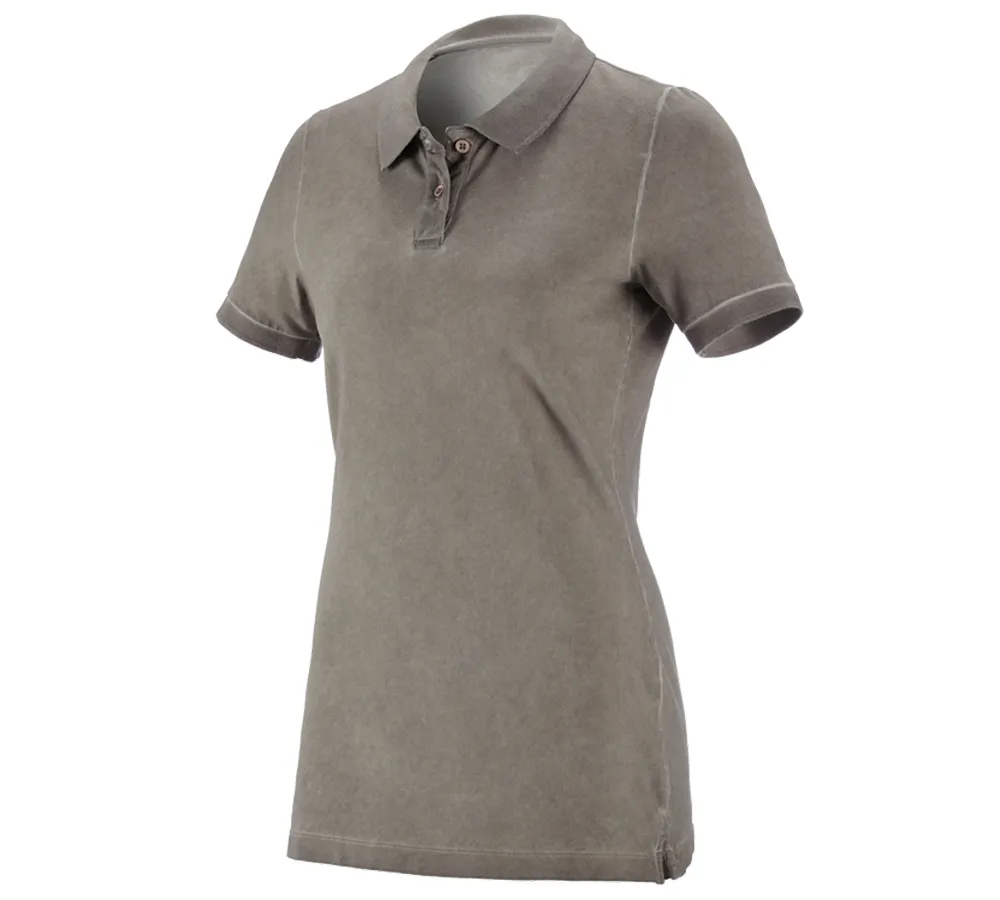 e.s. Polo shirt vintage cotton stretch, ladies'