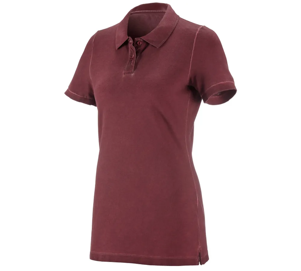 e.s. Polo shirt vintage cotton stretch, ladies'