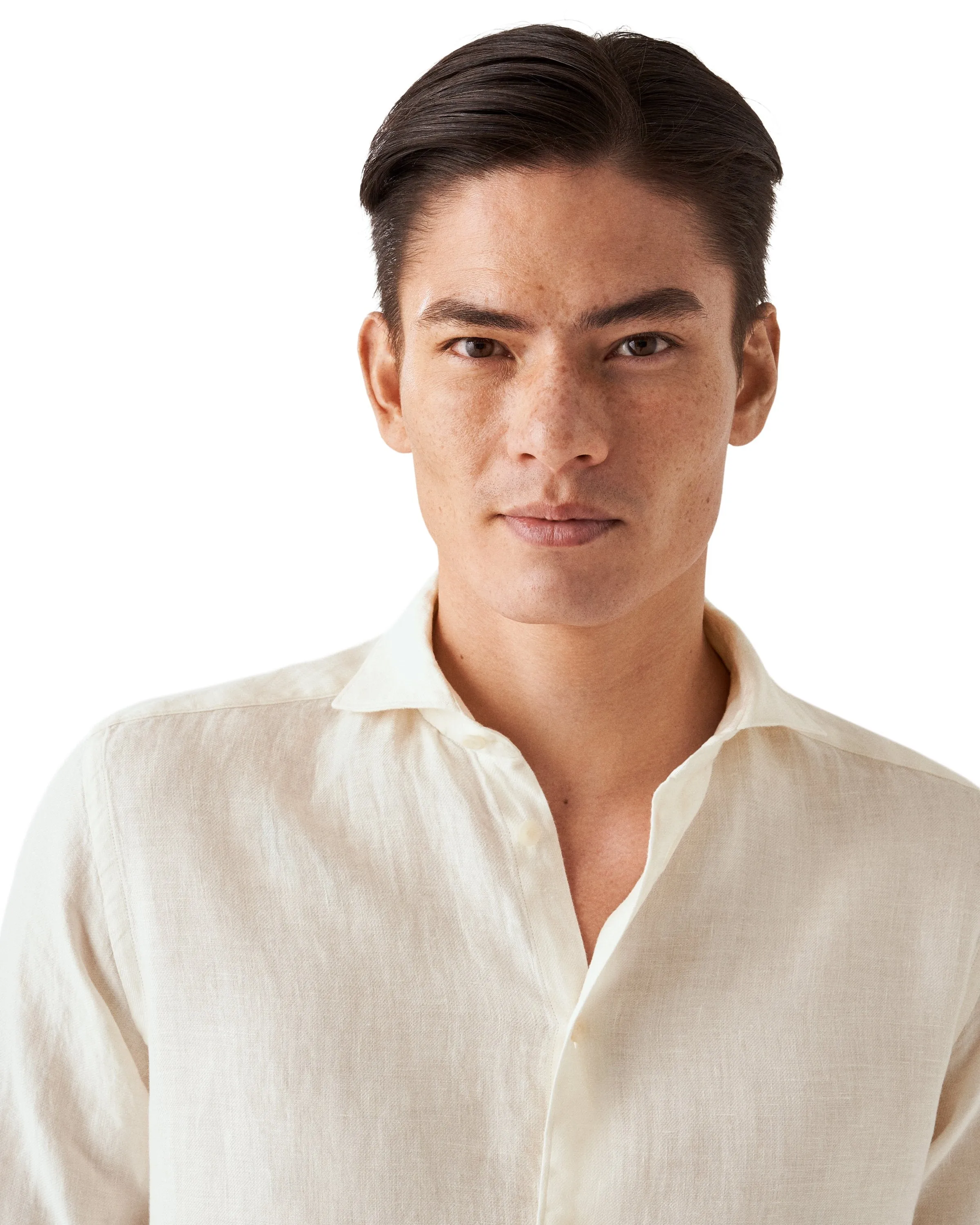 ETON - Off White CONTEMPORARY FIT Linen Twill Shirt 10000470900
