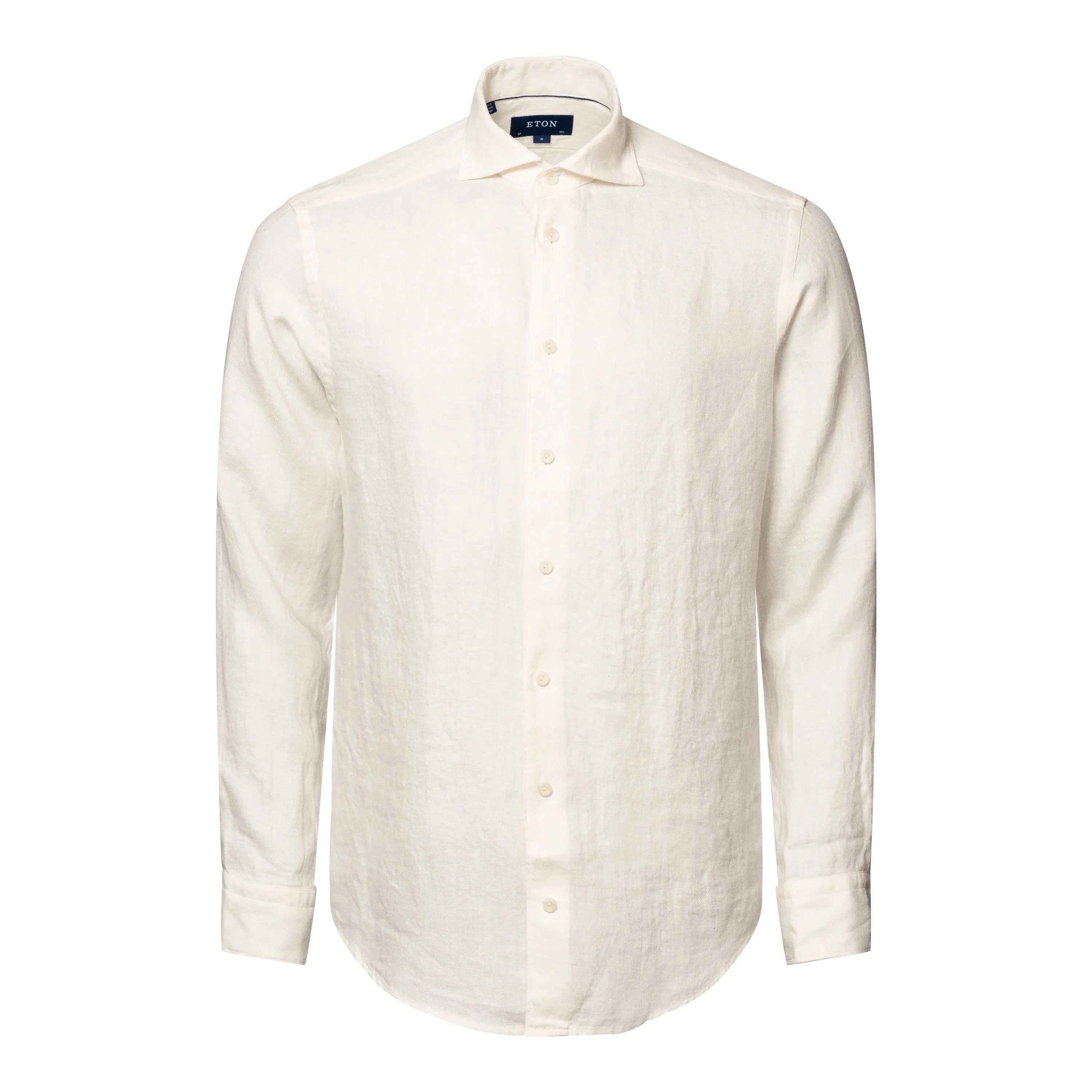 ETON - Off White CONTEMPORARY FIT Linen Twill Shirt 10000470900