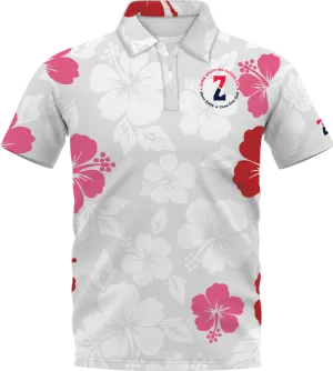Floral Disc Golf Polo