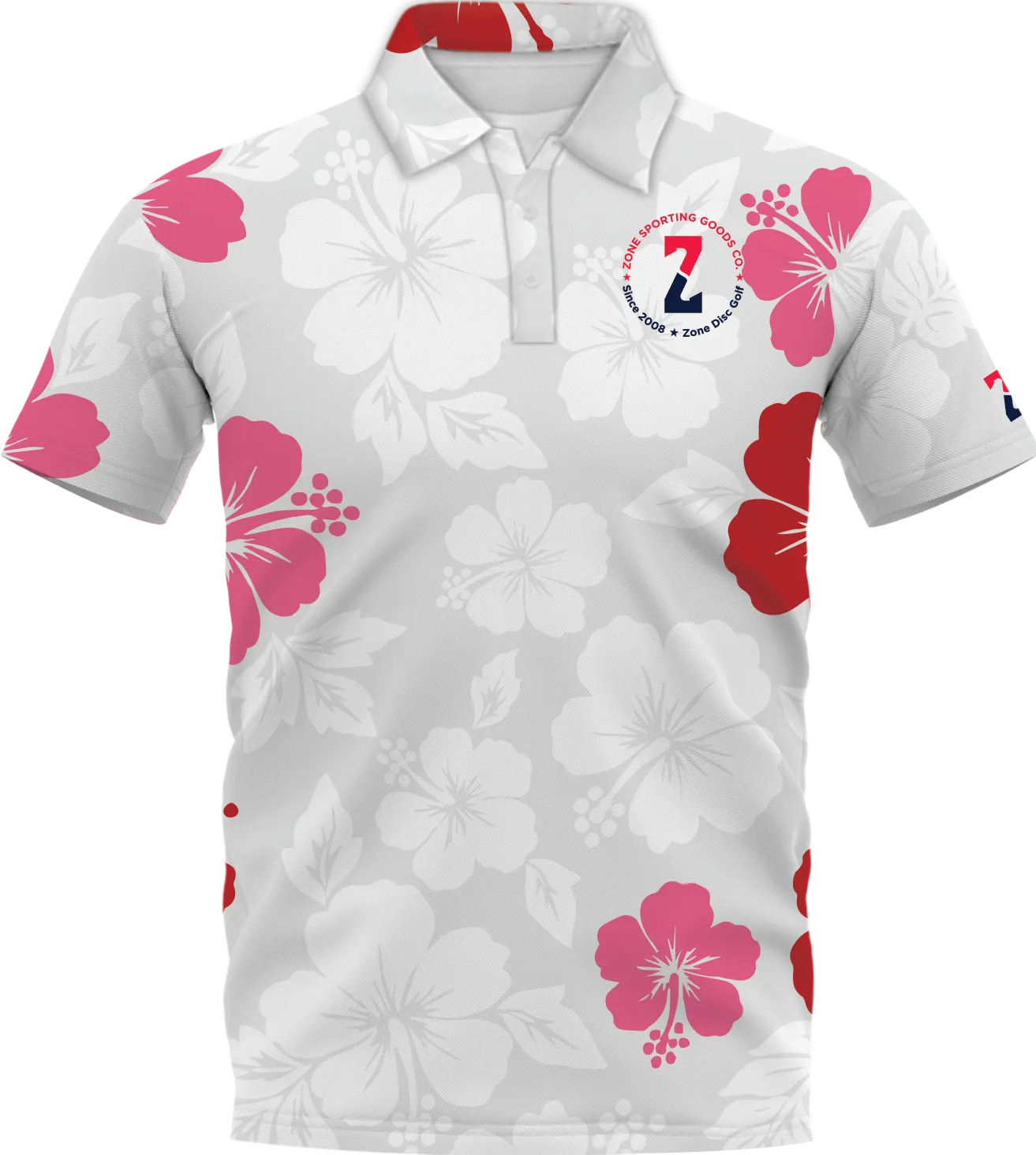 Floral Disc Golf Polo