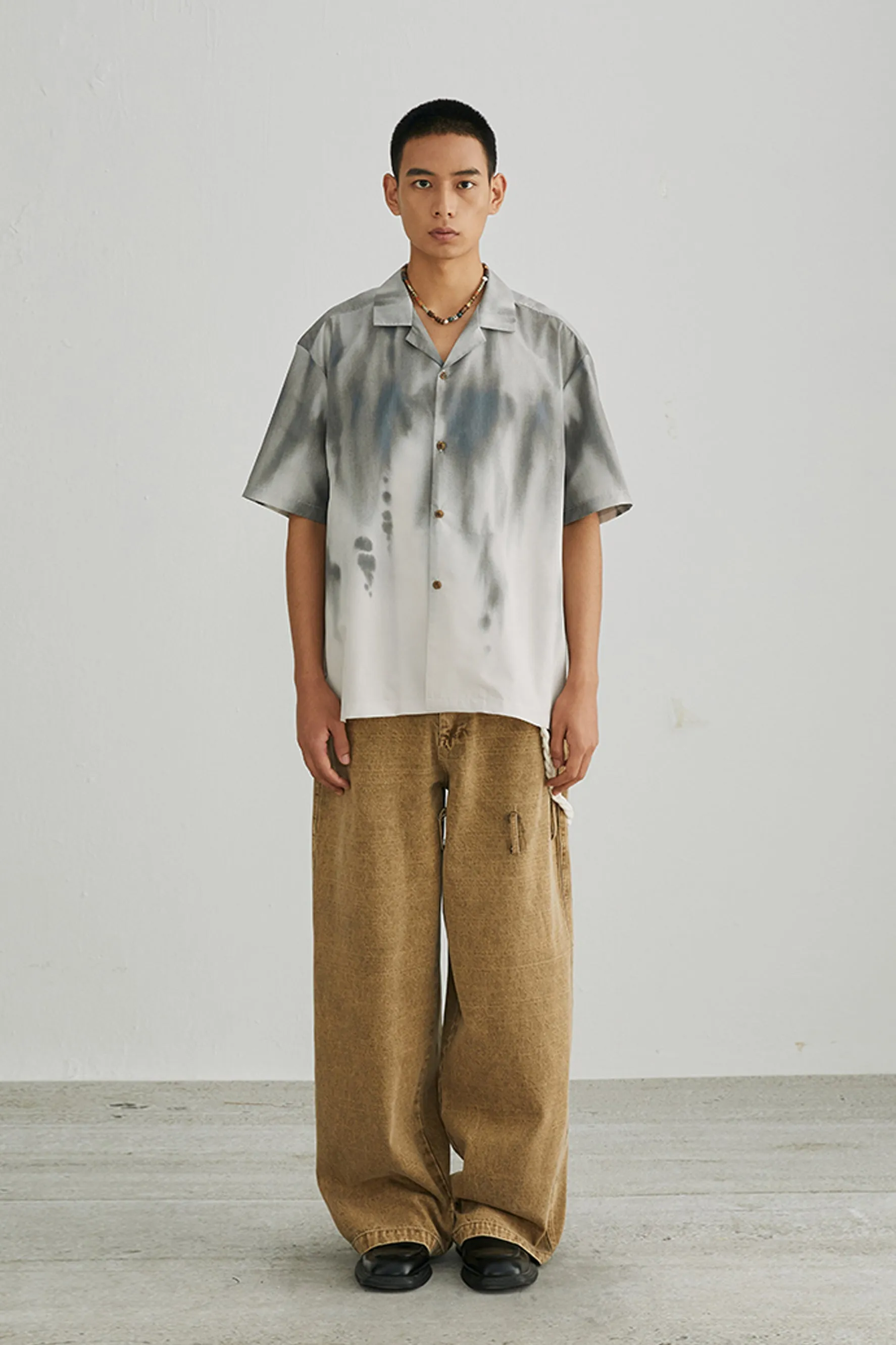GAGNONLEE CUBAN COLLAR TIE DYE SHIRT