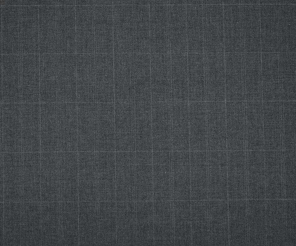 Gray Tone Poly-Wool Check Plaid Woven Shirting Fabric