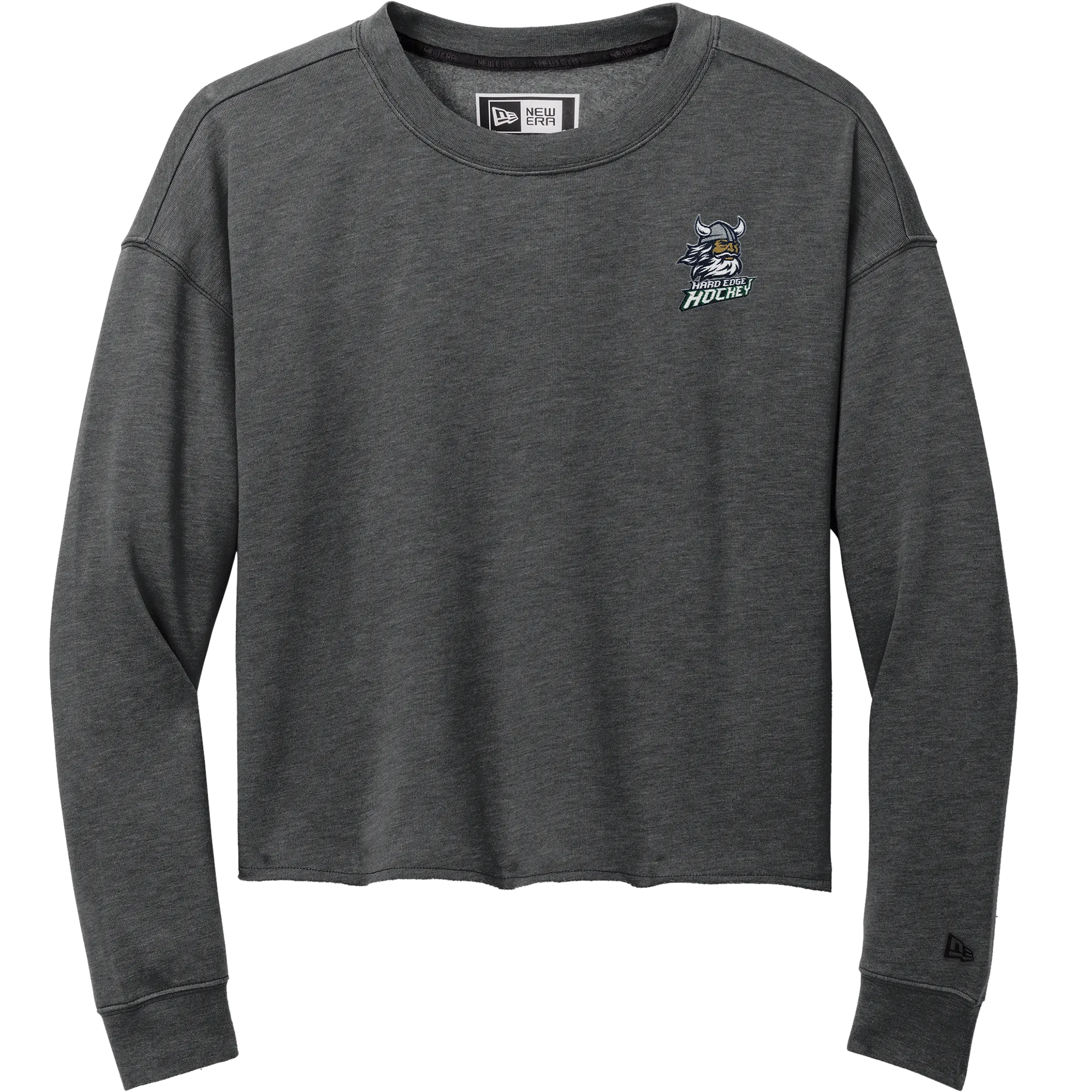 Hard Edge Hockey New Era Ladies Tri-Blend Fleece Crop Crew