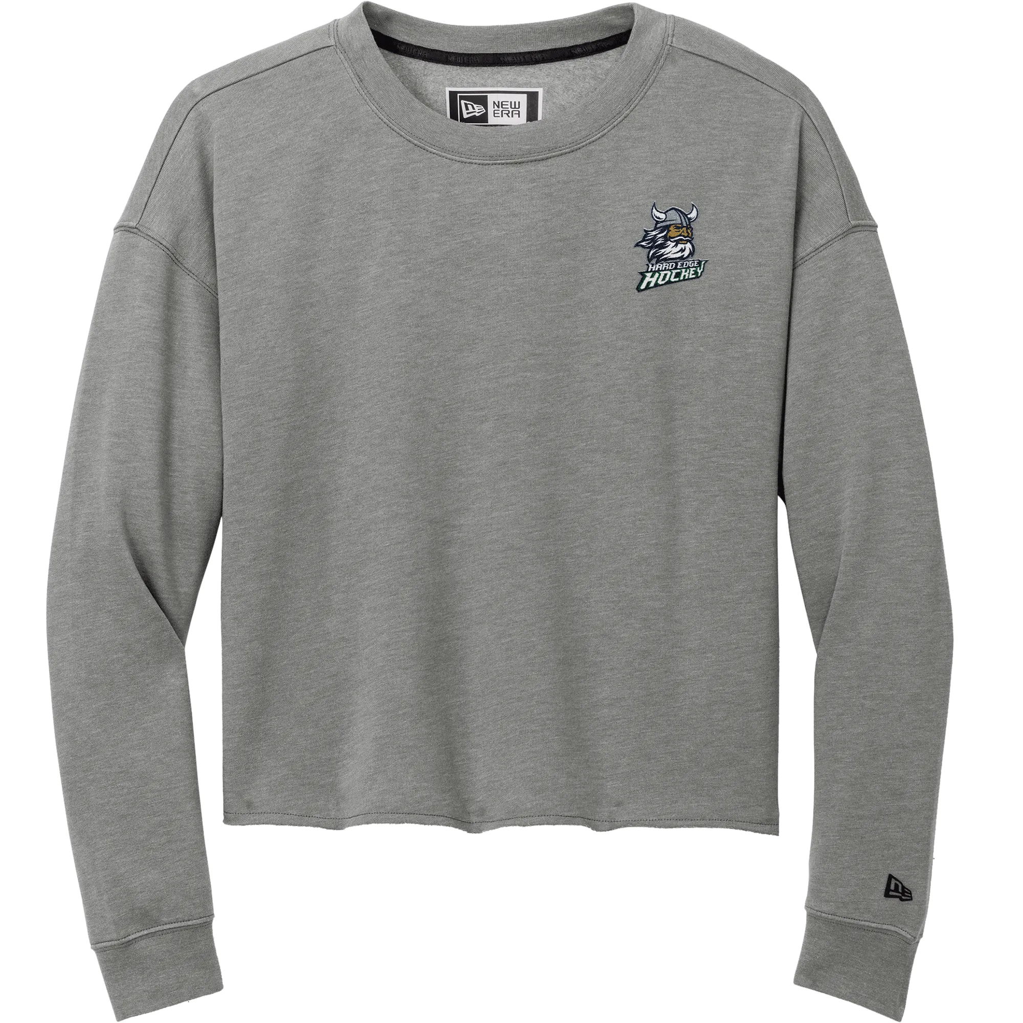Hard Edge Hockey New Era Ladies Tri-Blend Fleece Crop Crew