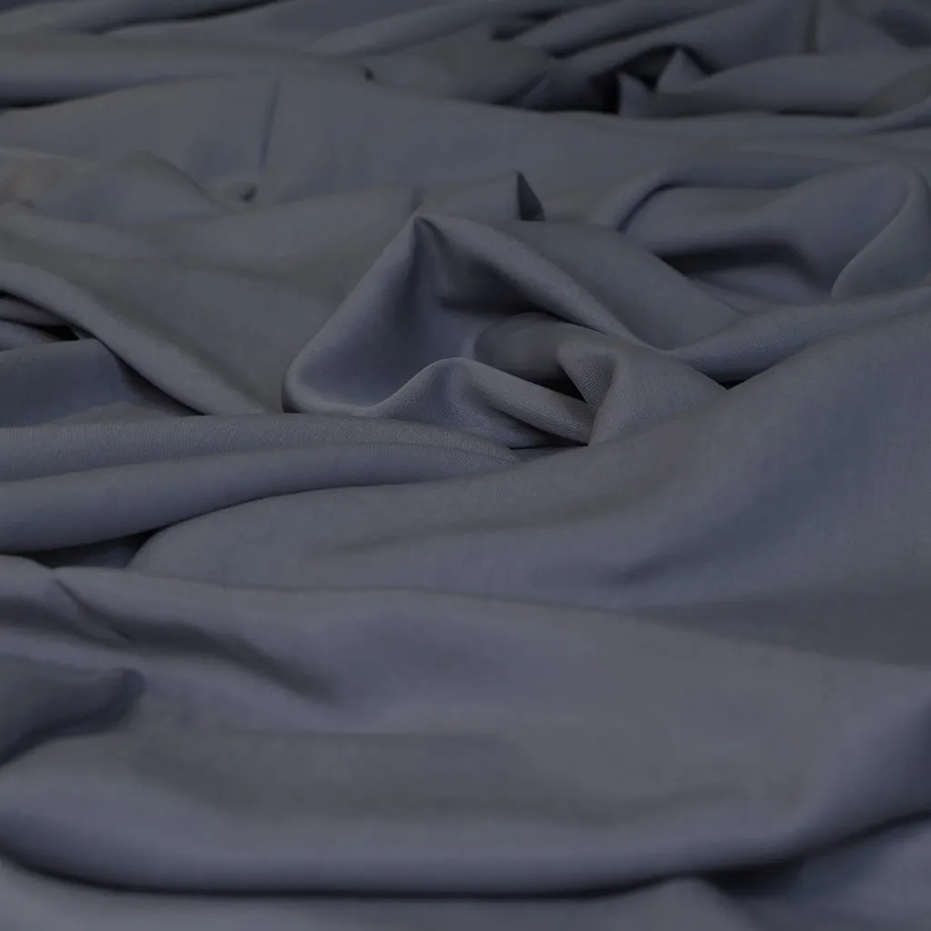 Helsinki - Stonewash Blue Lyocell  Fabric Woven Twill Fabric