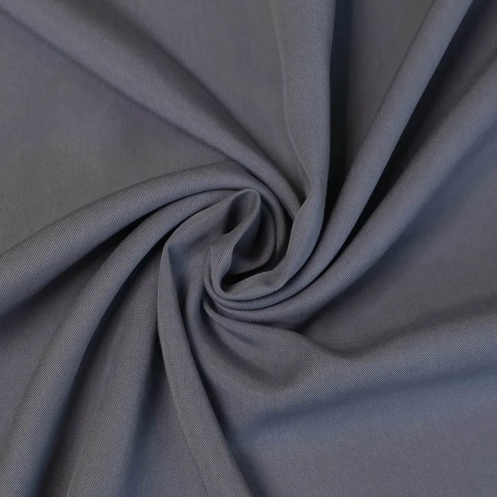 Helsinki - Stonewash Blue Lyocell  Fabric Woven Twill Fabric