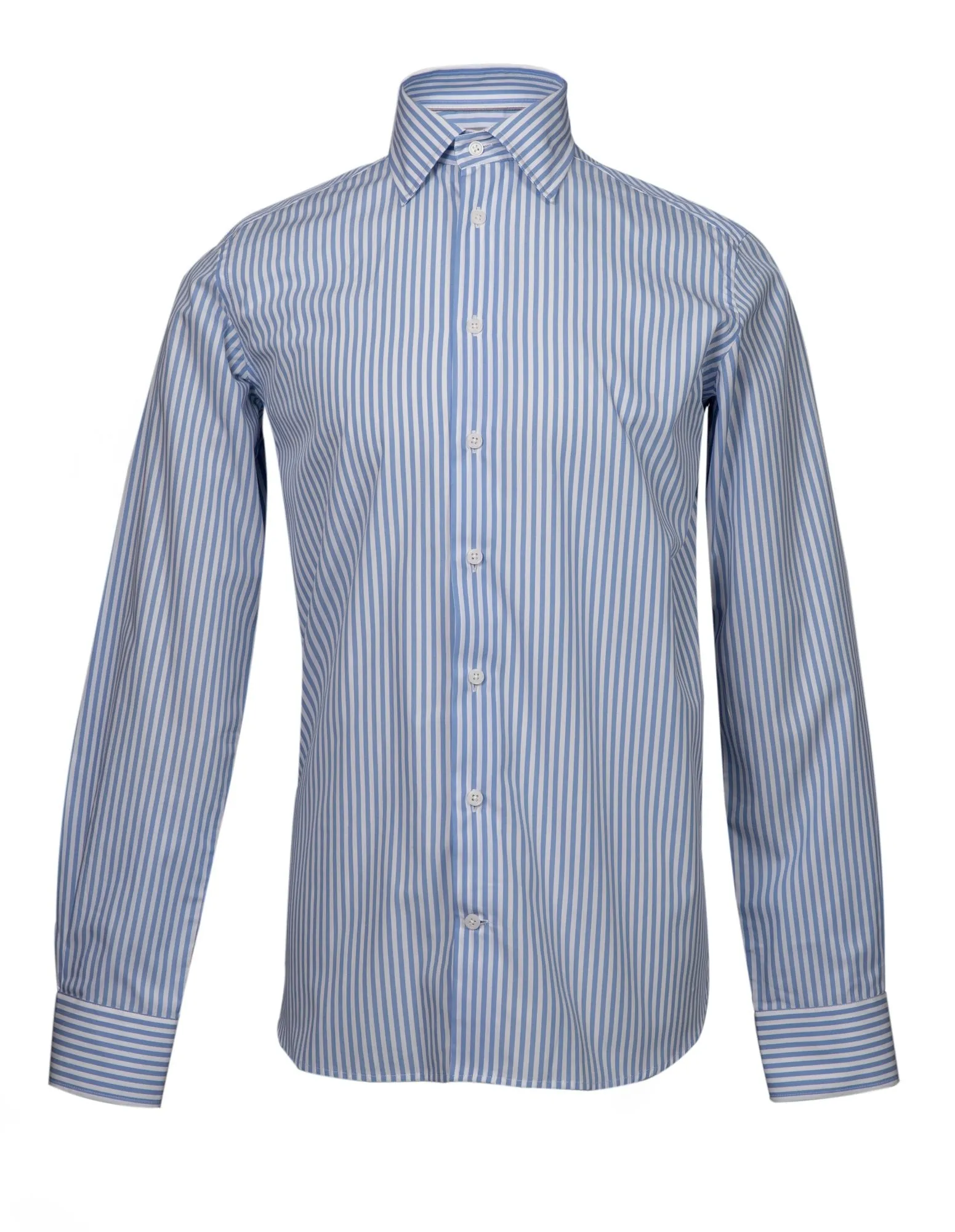 HENRY SARTORIAL Contemporary Fit Stripe Shirt NAVY/WHITE