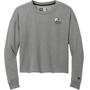 HVM Bulldogs New Era Ladies Tri-Blend Fleece Crop Crew