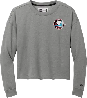 Jersey Shore Whalers New Era Ladies Tri-Blend Fleece Crop Crew