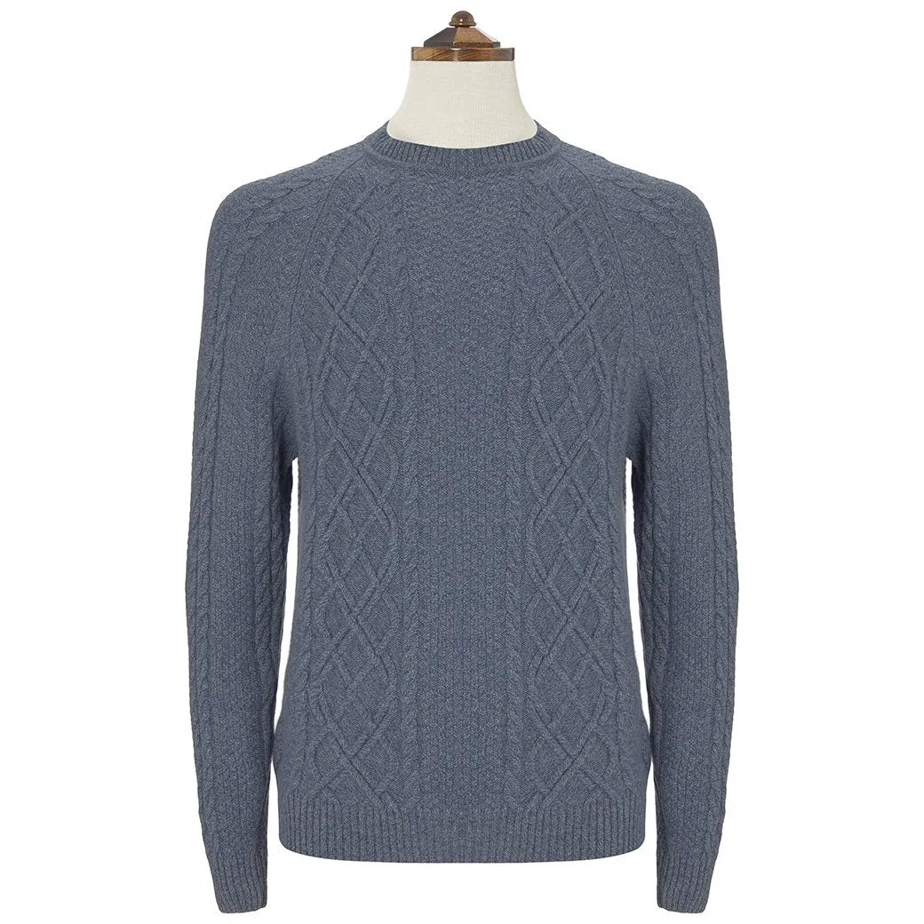 Kinlaw Blue Aran Sweater
