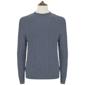 Kinlaw Blue Aran Sweater