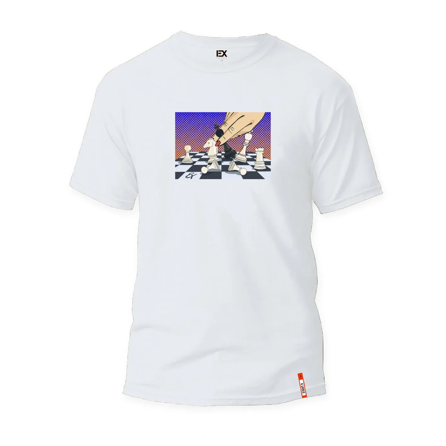 Knight Fall Graphic T-Shirt - White