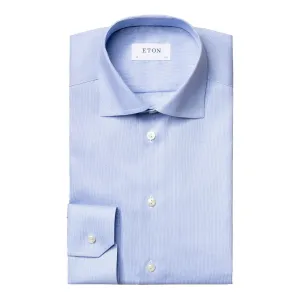 Light Blue Houndstooth Contemporary Fit Shirt