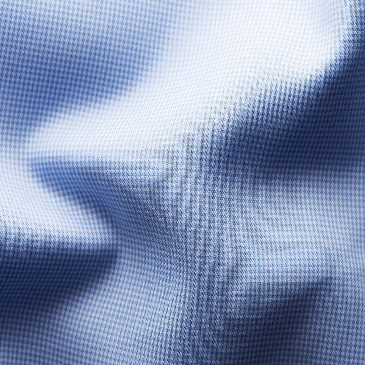 Light Blue Houndstooth Contemporary Fit Shirt