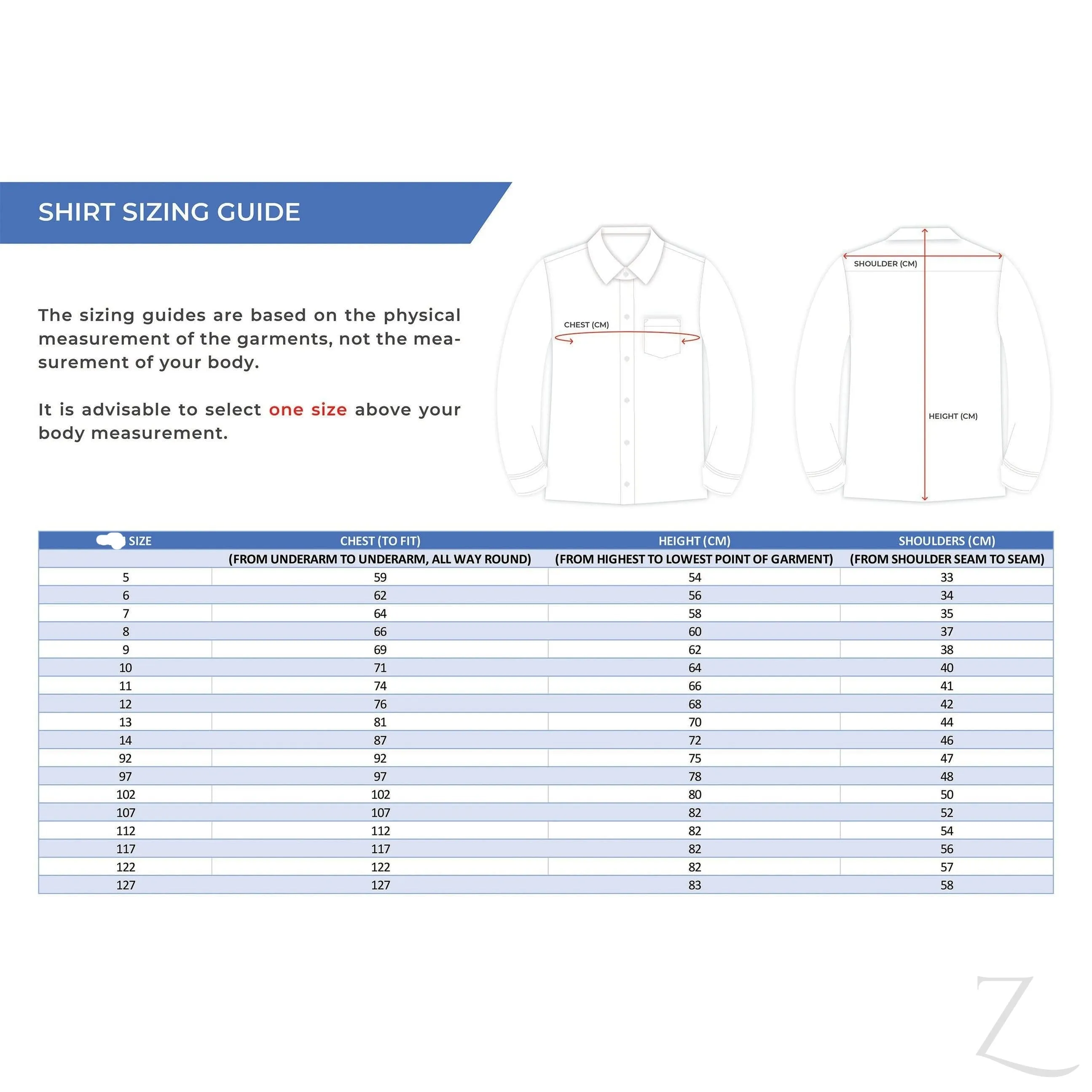 Longsleeve Raised Collar Shirt - Blue