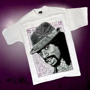 *<SC>* (WHITE) ~MAC DRE~ HEAVY COTTON JUMBO PRINT TEES