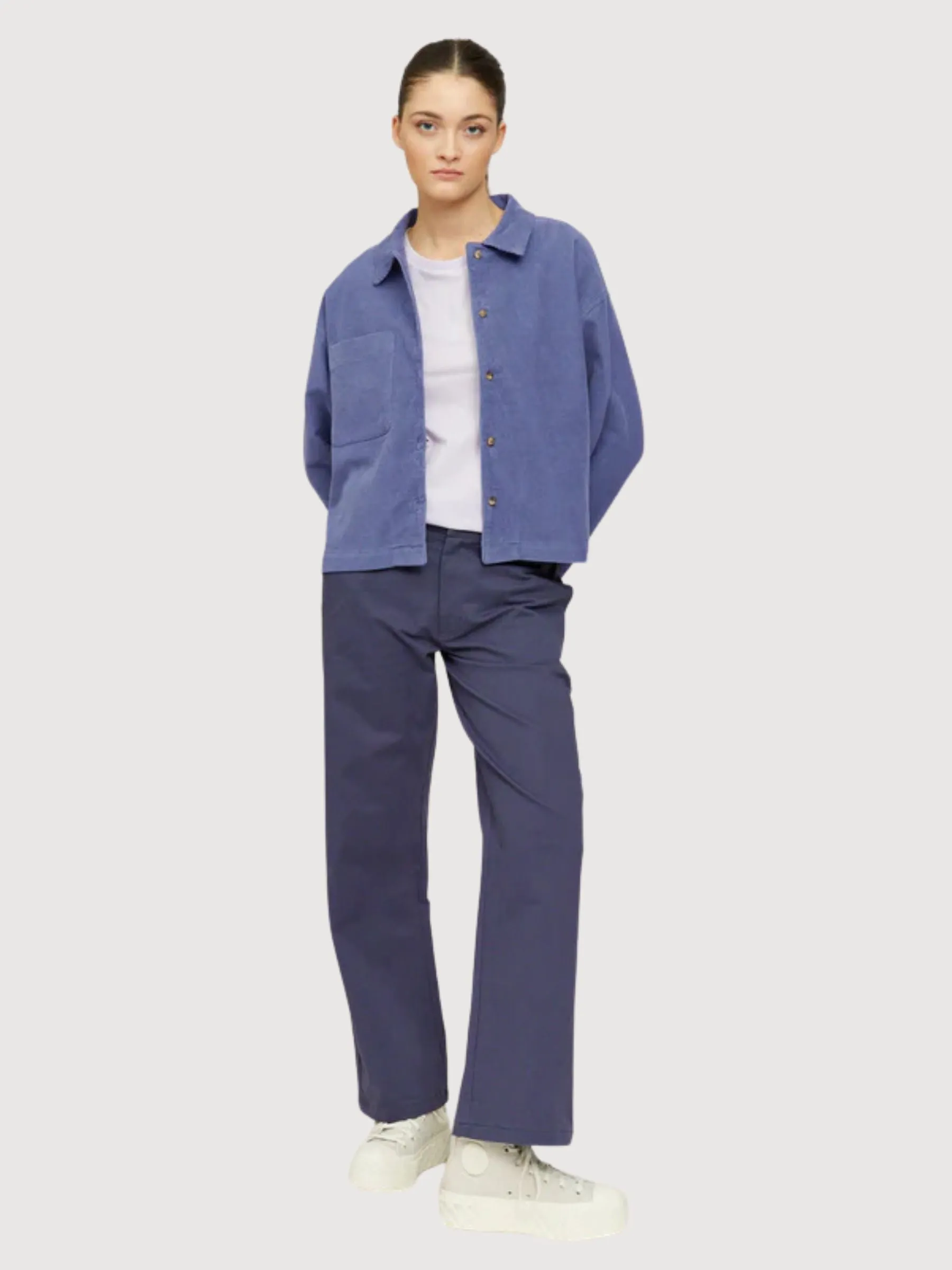 Luna Shirt Mid Blue Women | Mazine