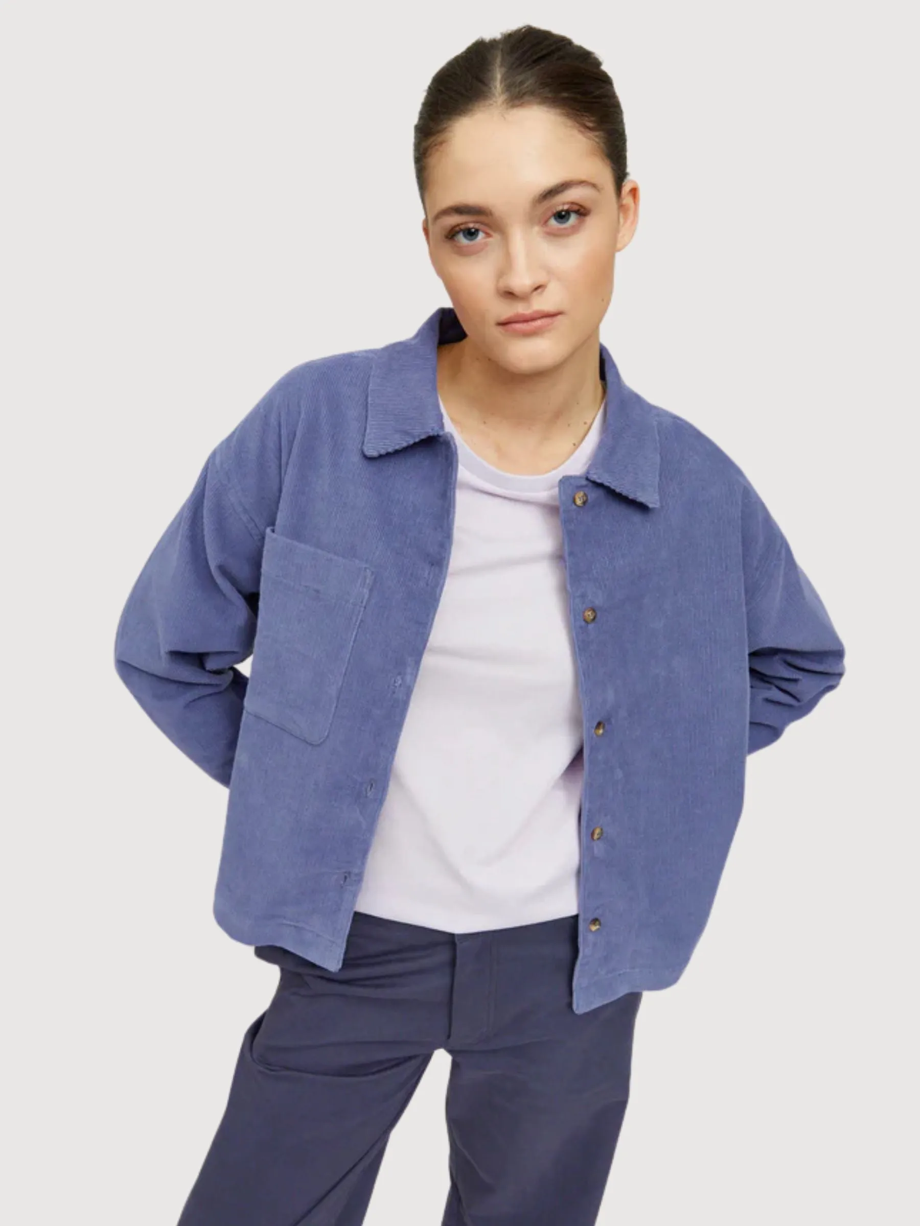 Luna Shirt Mid Blue Women | Mazine