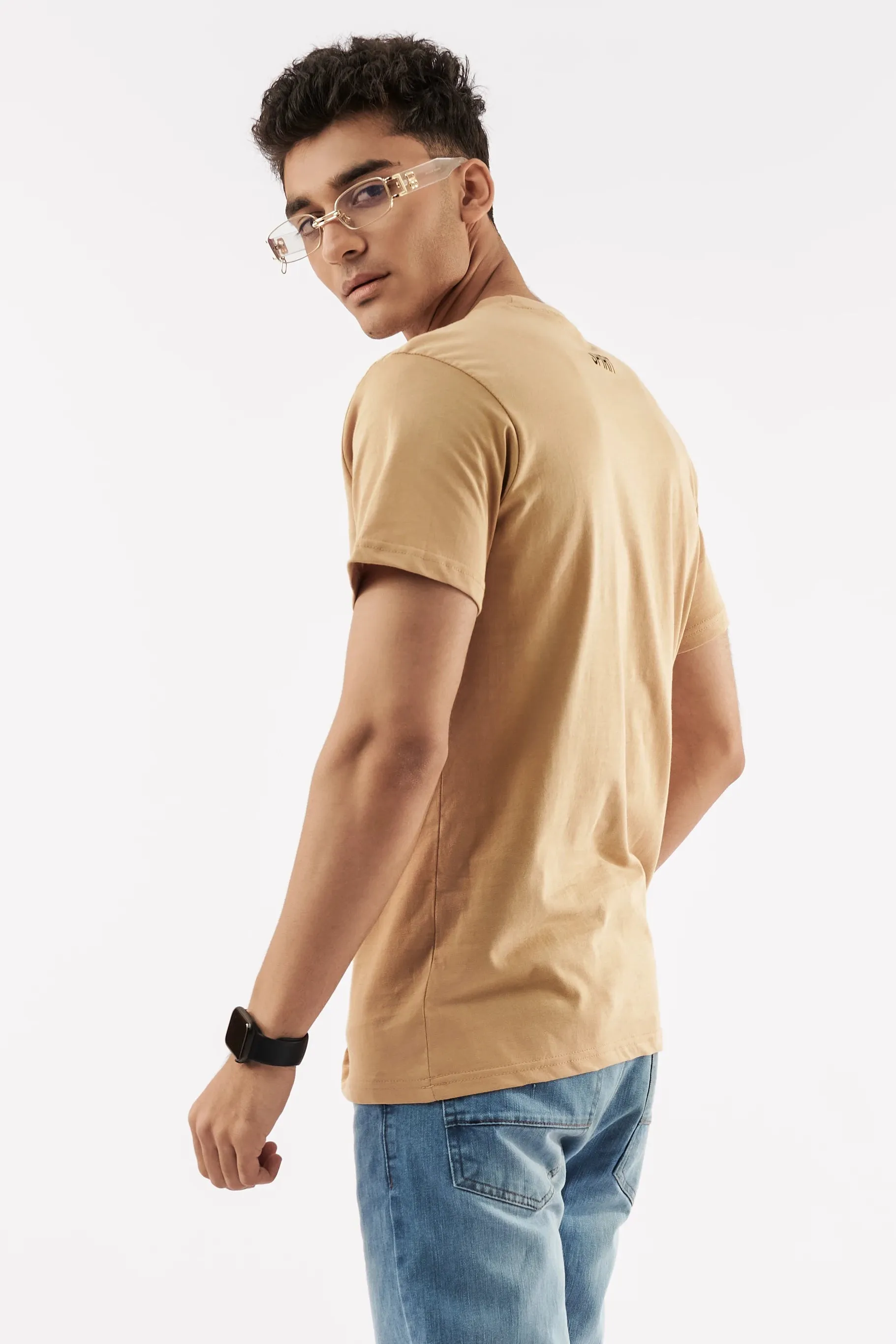 Men's Crew Neck T-Shirt Sand