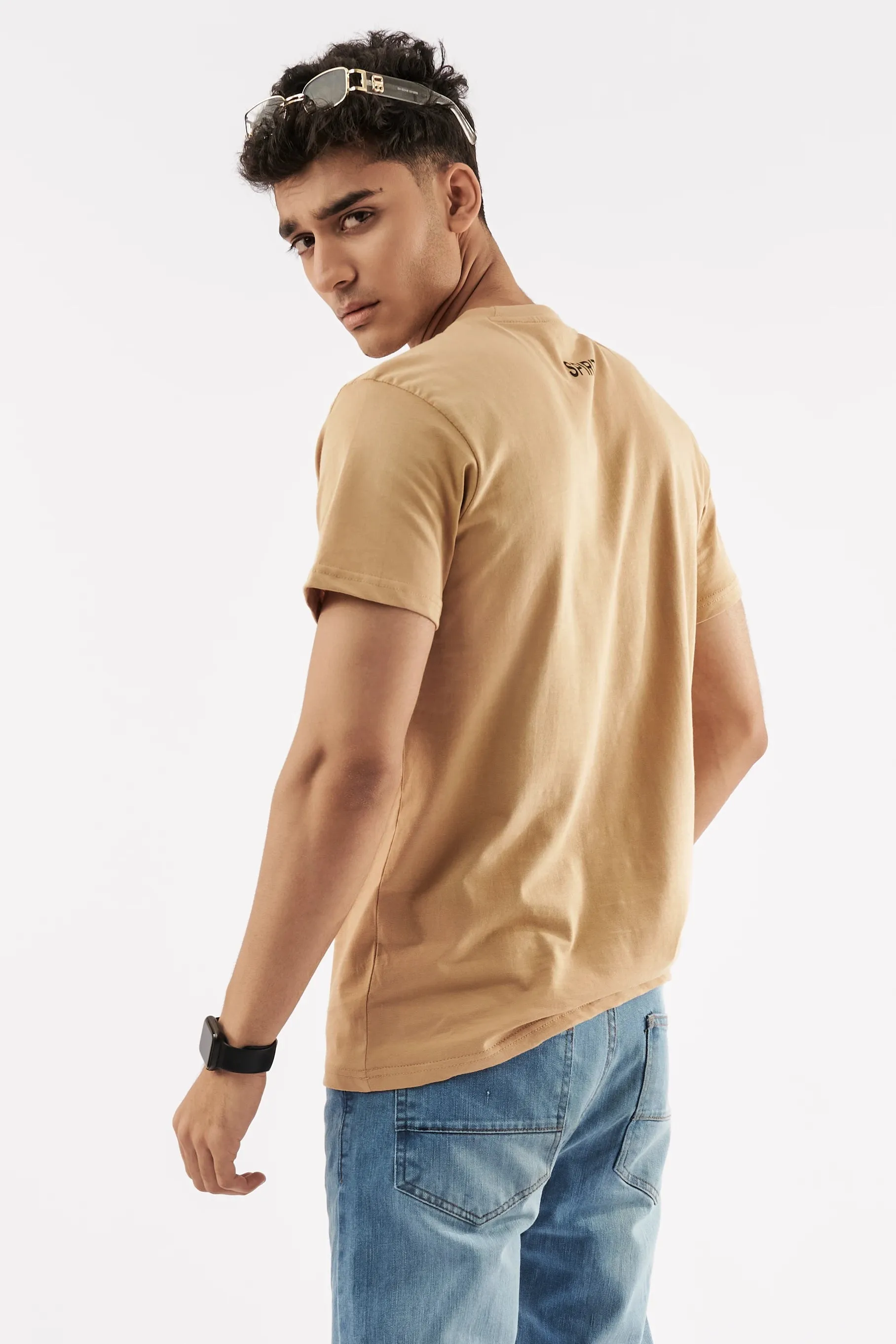 Men's Crew Neck T-Shirt Sand