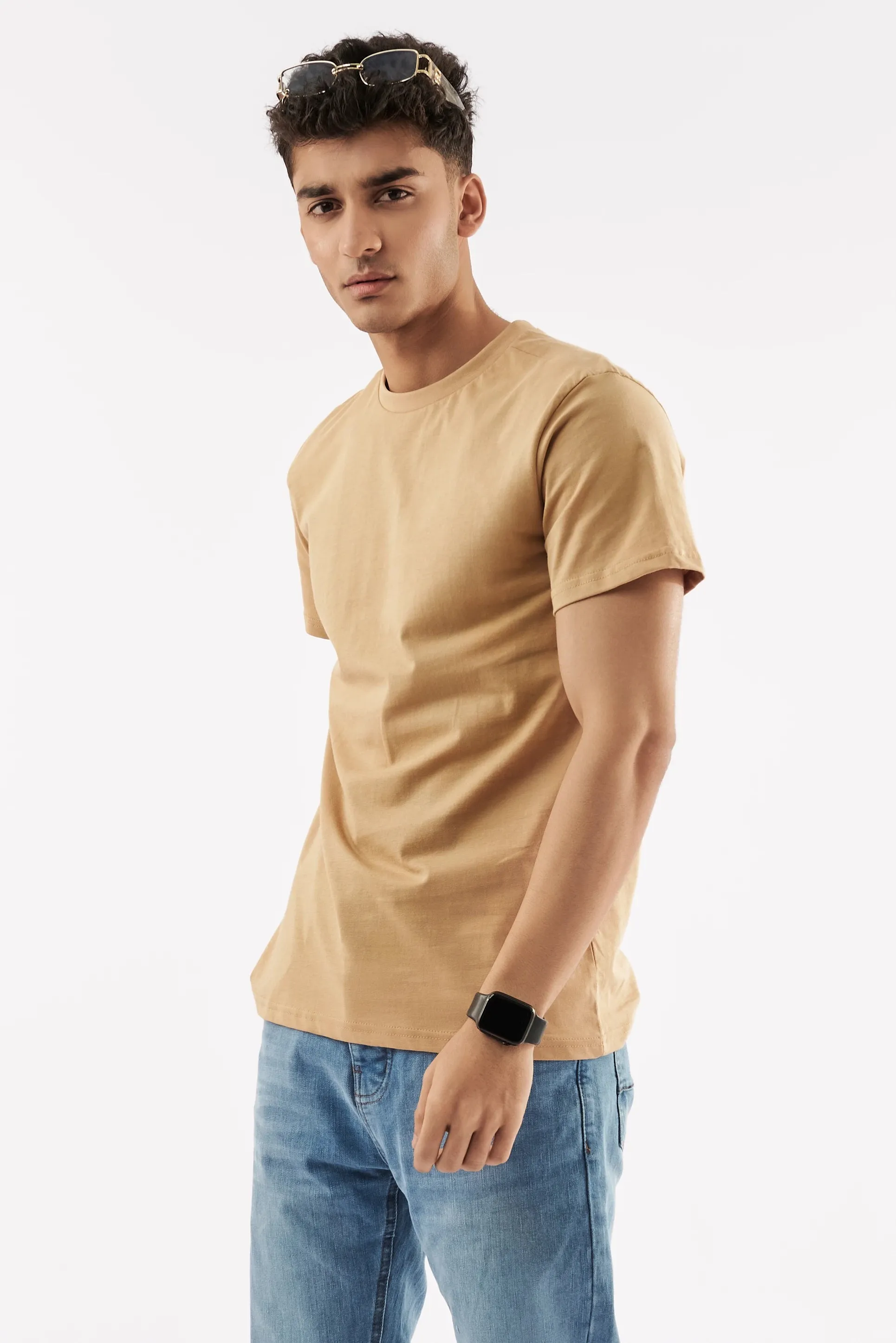 Men's Crew Neck T-Shirt Sand
