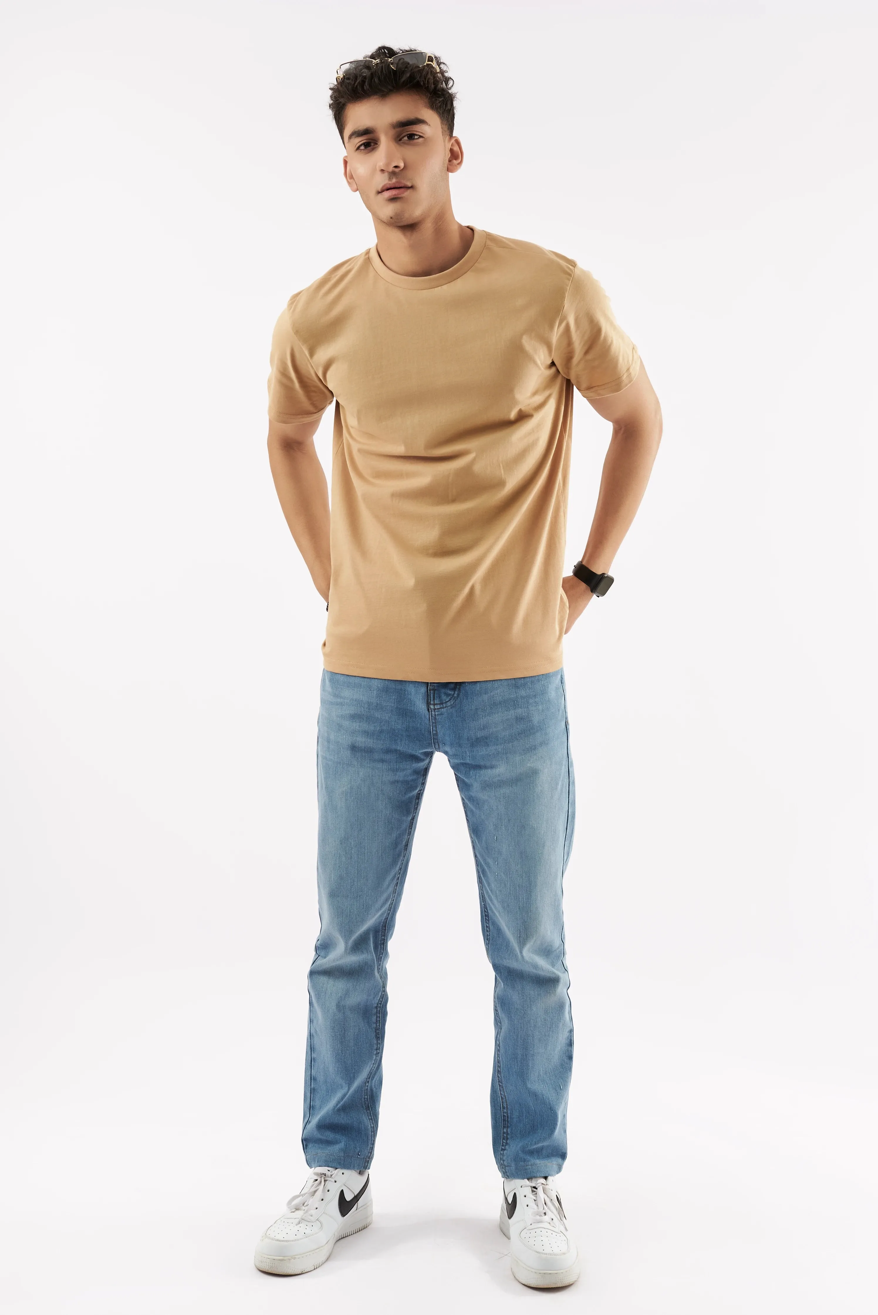 Men's Crew Neck T-Shirt Sand
