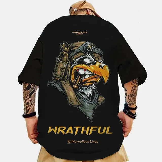 Men's Fashion 3d Letter Printed Oversized T-Shirts for Men