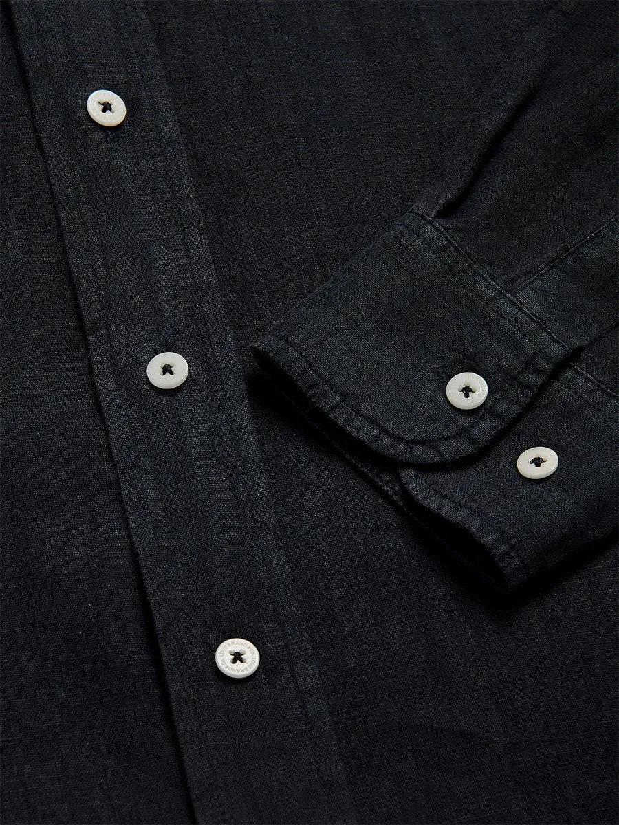 Men's Volcanic Black Abaco Linen Shirt