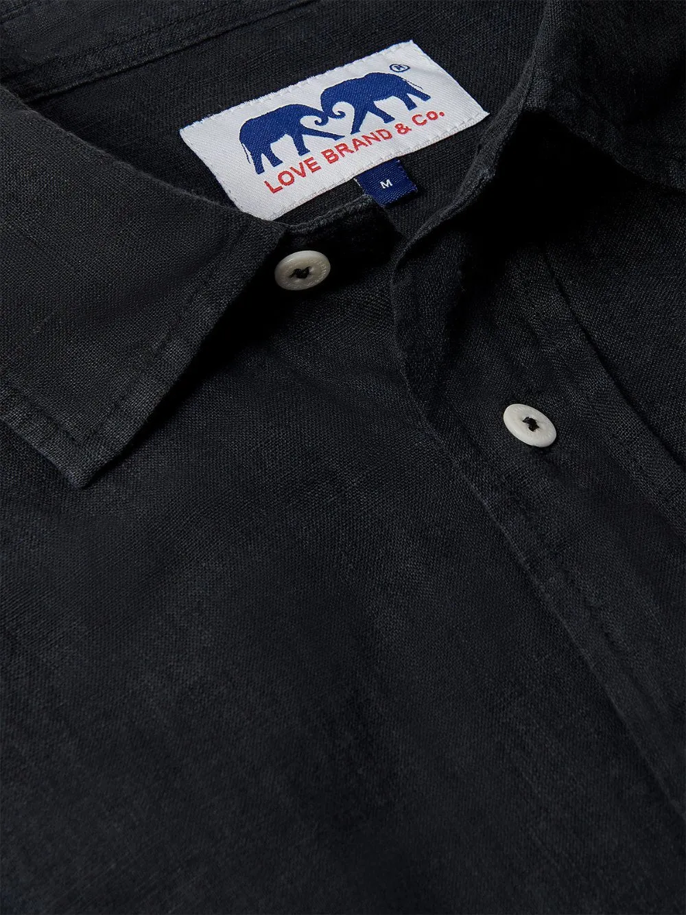 Men's Volcanic Black Abaco Linen Shirt