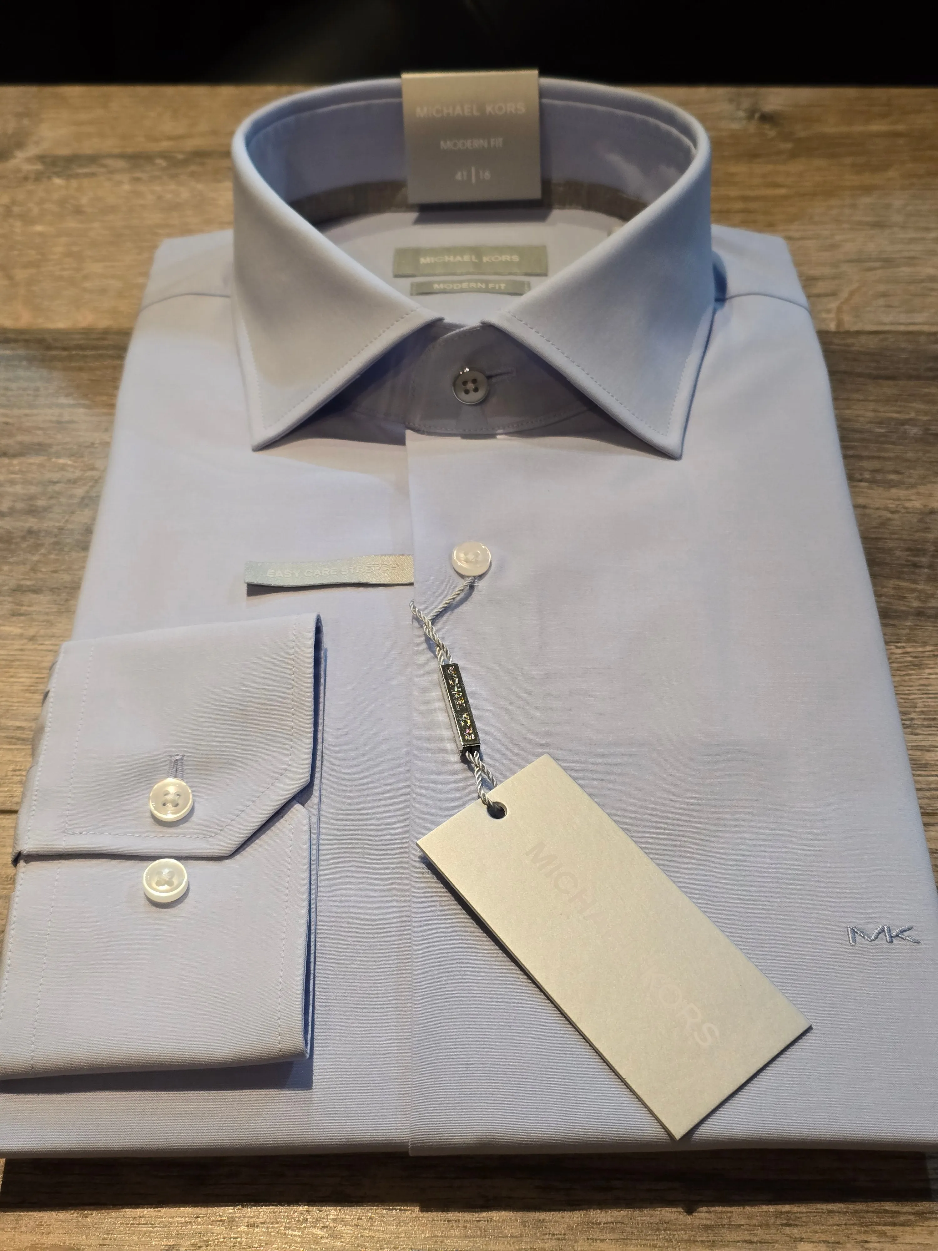 MICHAEL KORS Modern Fit Poplin Stretch Shirts