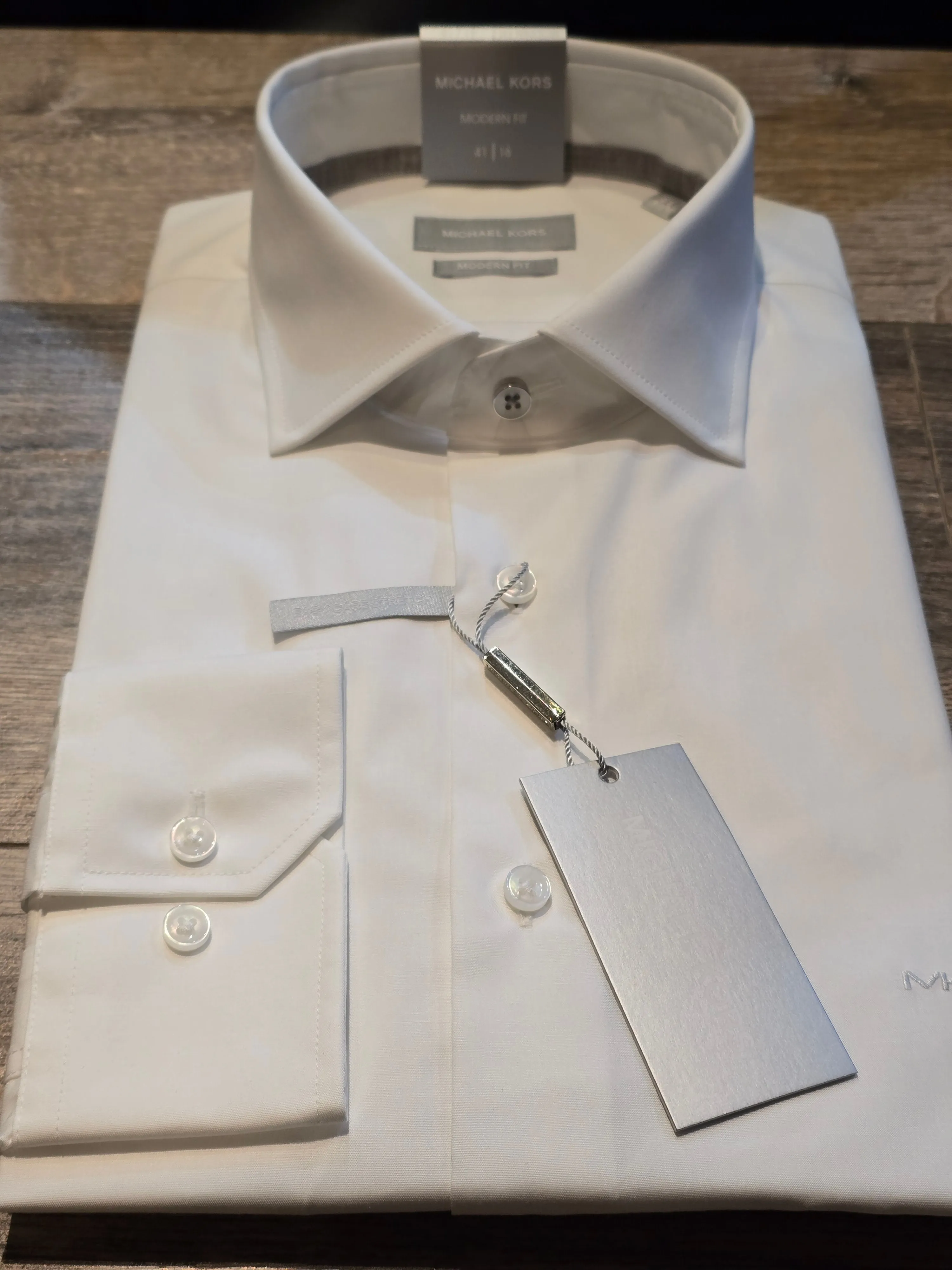 MICHAEL KORS Modern Fit Poplin Stretch Shirts