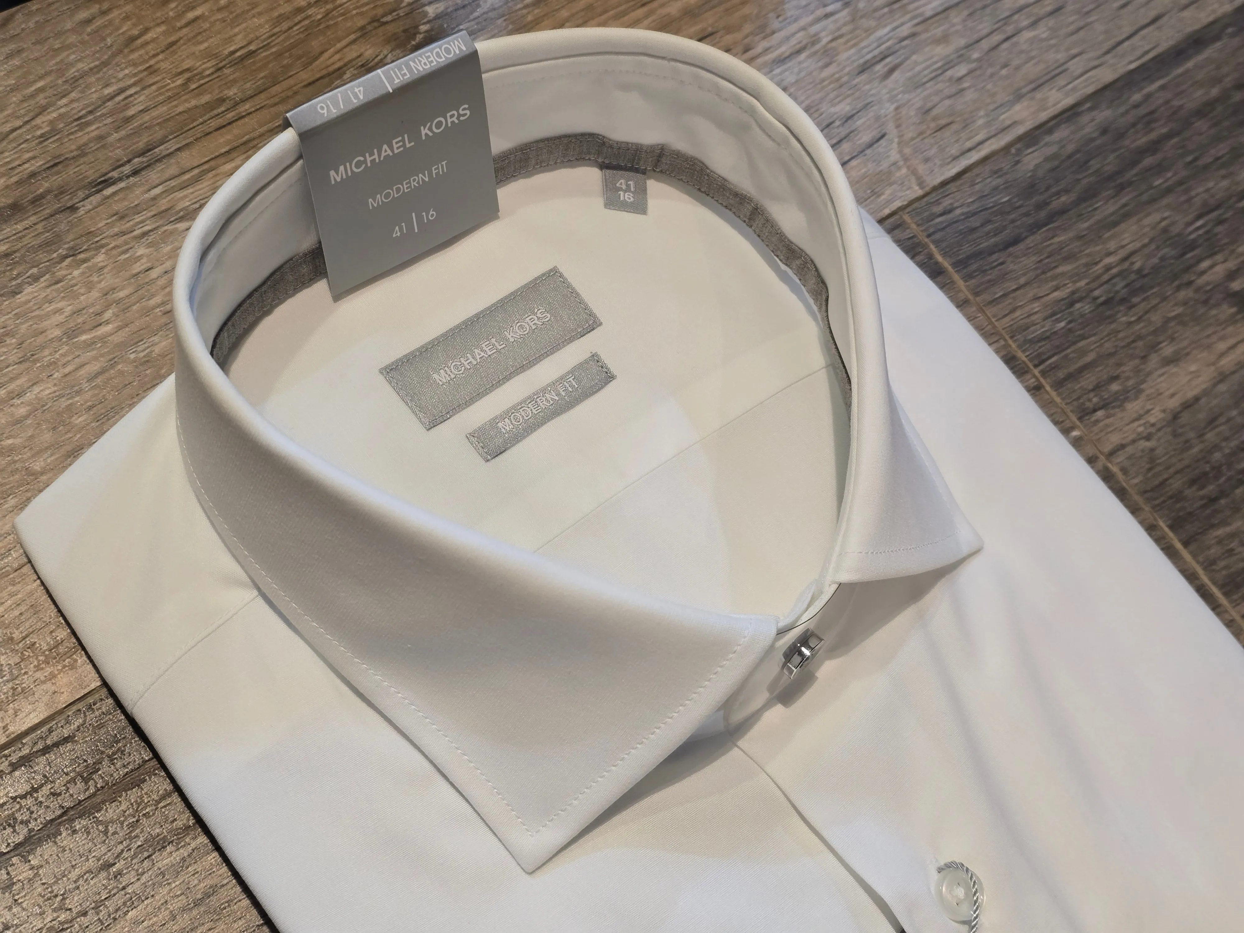 MICHAEL KORS Modern Fit Poplin Stretch Shirts