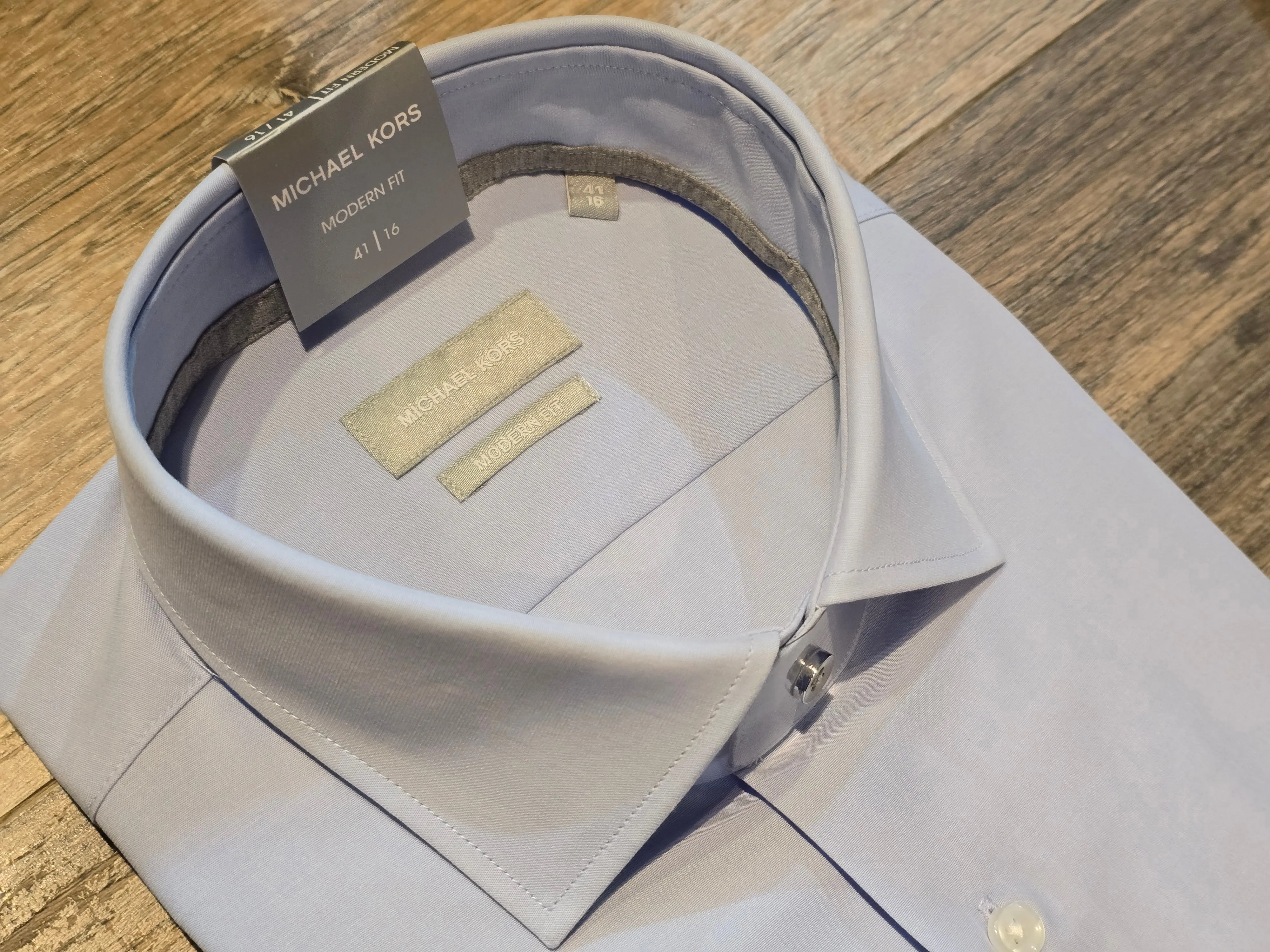 MICHAEL KORS Modern Fit Poplin Stretch Shirts