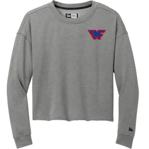 Mid-Fairfield New Era Ladies Tri-Blend Fleece Crop Crew