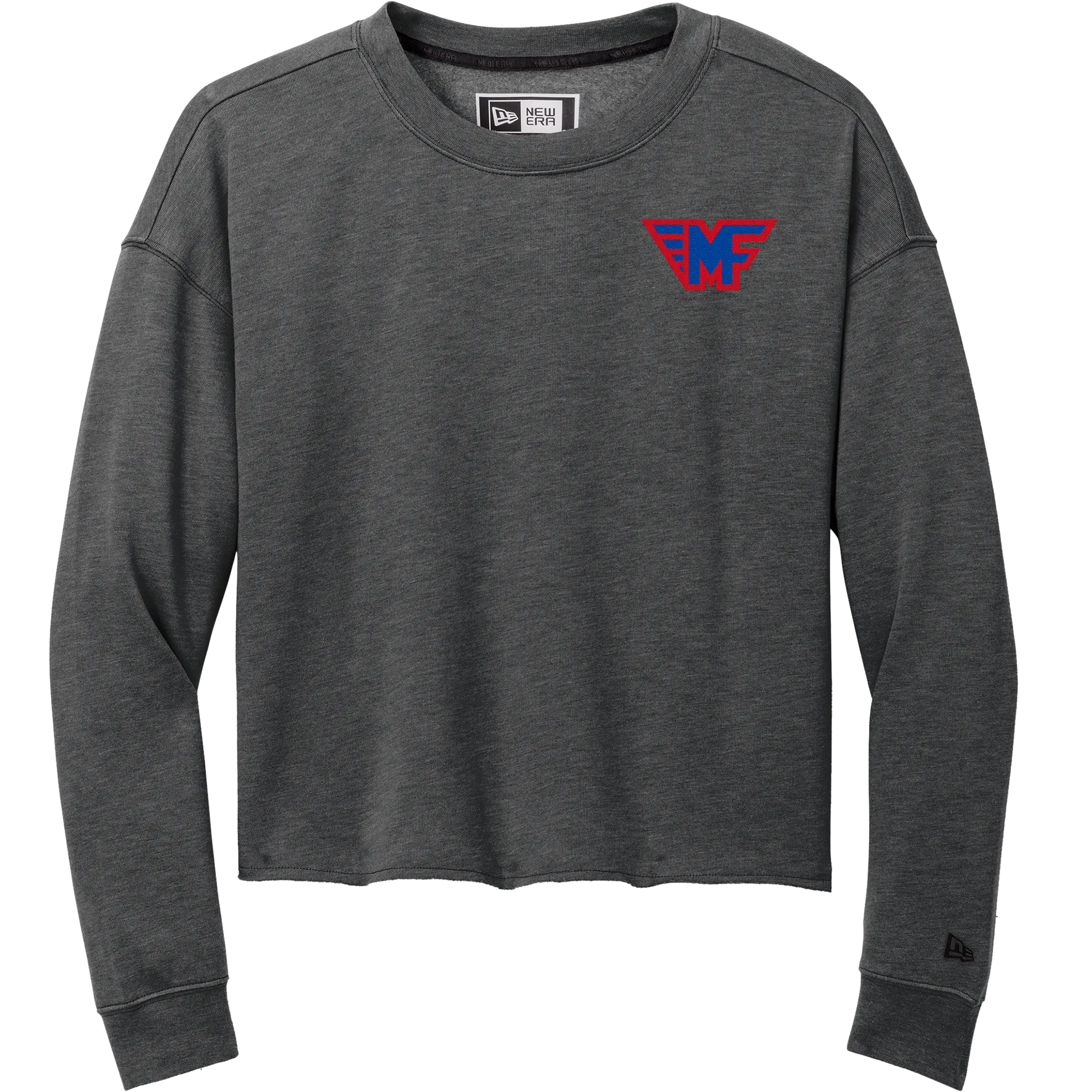 Mid-Fairfield New Era Ladies Tri-Blend Fleece Crop Crew