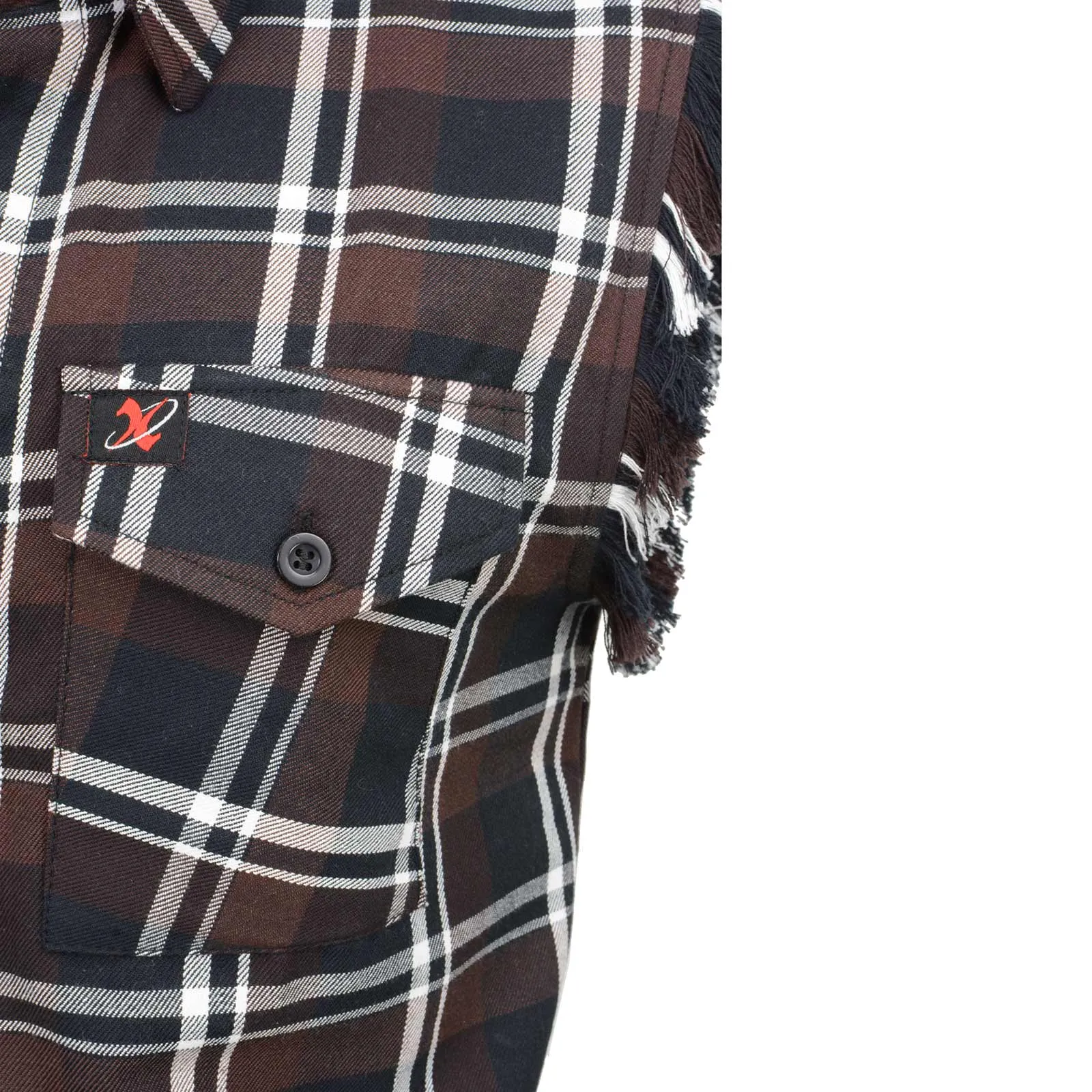 Milwaukee Leather MNG11693 Men’s Classic Black and Brown Button-Down