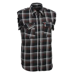Milwaukee Leather MNG11693 Men’s Classic Black and Brown Button-Down