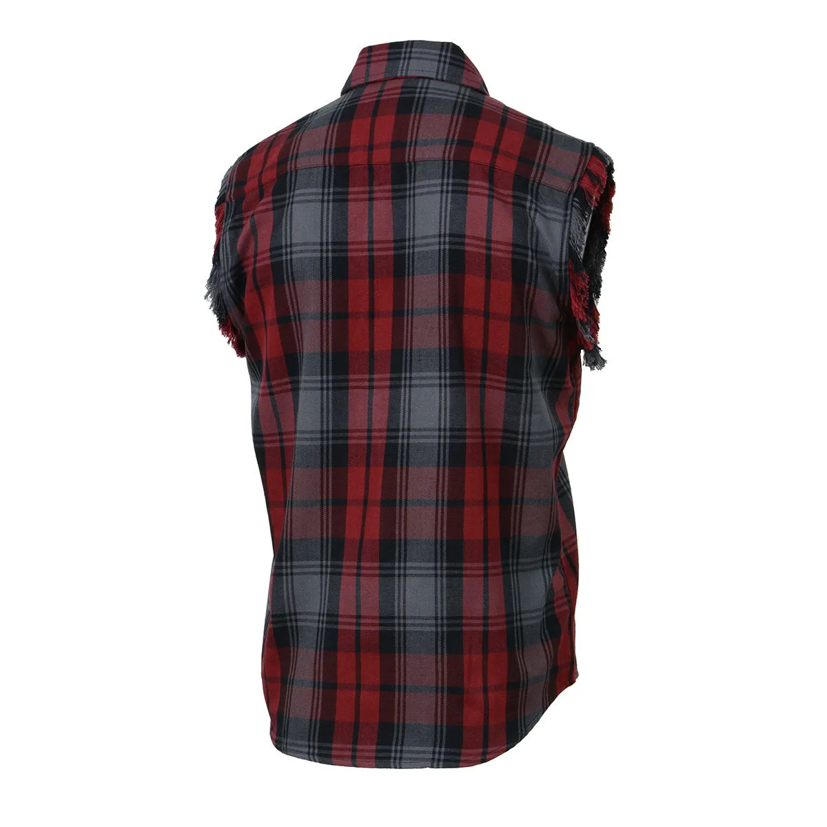 Milwaukee Leather MNG11696 Men’s Classic Black and Grey with Red