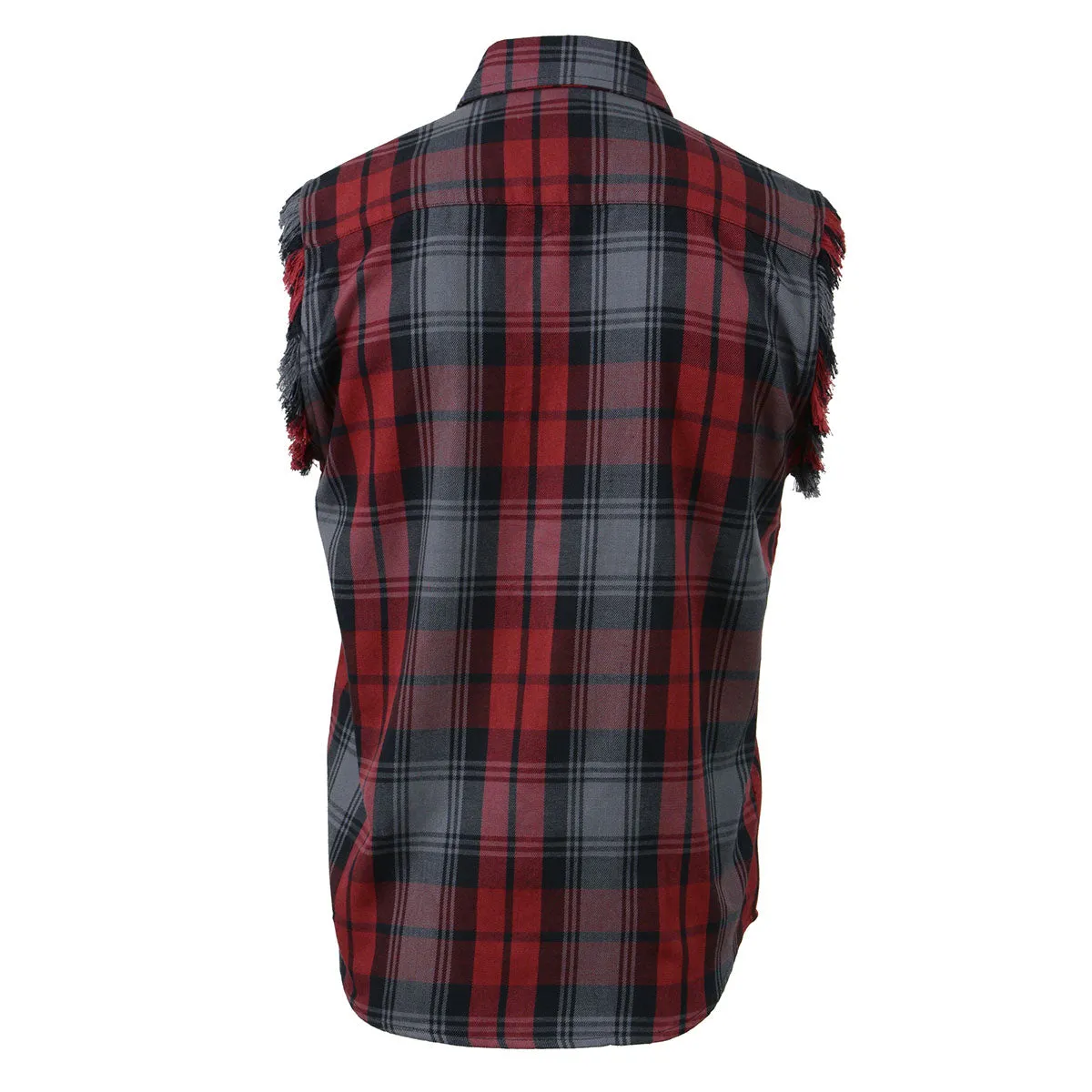 Milwaukee Leather MNG11696 Men’s Classic Black and Grey with Red
