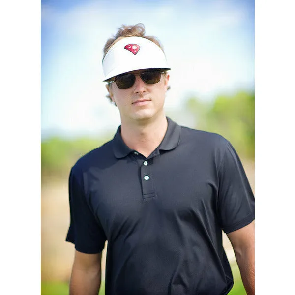 North Carolina Traditional Clubhouse Performance Polo Black