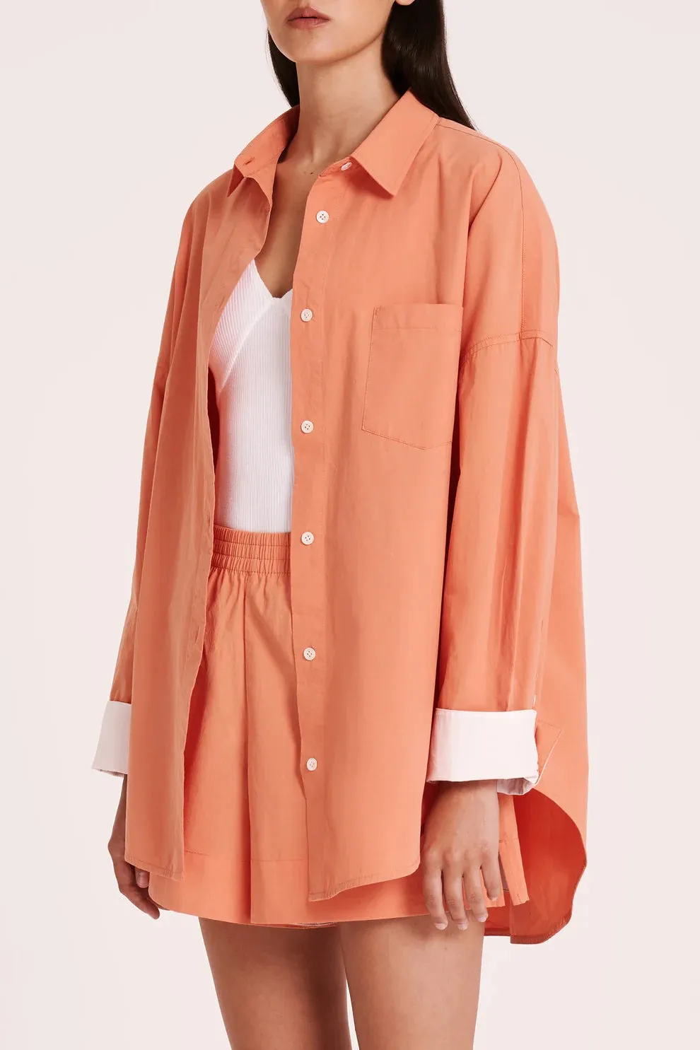 Nude Lucy Sigrid Poplin Shirt - Watermelon