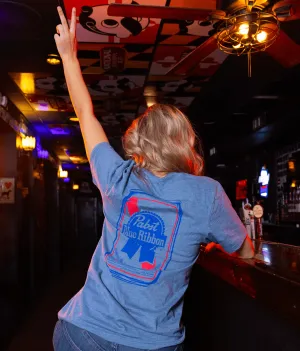 Pabst Blue Ribbon Can (Heather Indigo) / Shirt