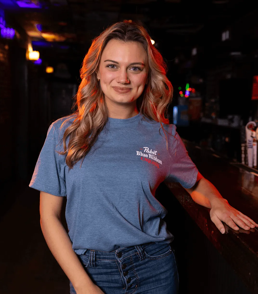 Pabst Blue Ribbon Can (Heather Indigo) / Shirt
