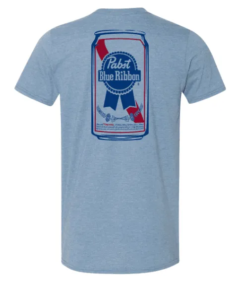 Pabst Blue Ribbon Can (Heather Indigo) / Shirt