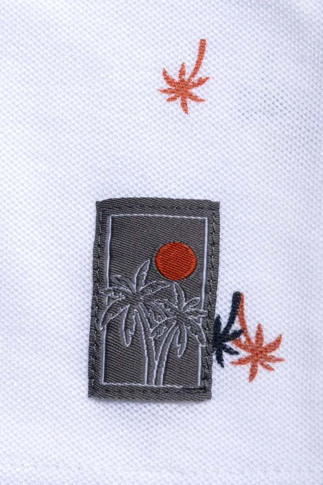 Palm Short Sleeve Golfer White