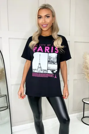 Paris Slogan Short Sleeves T/Shirt