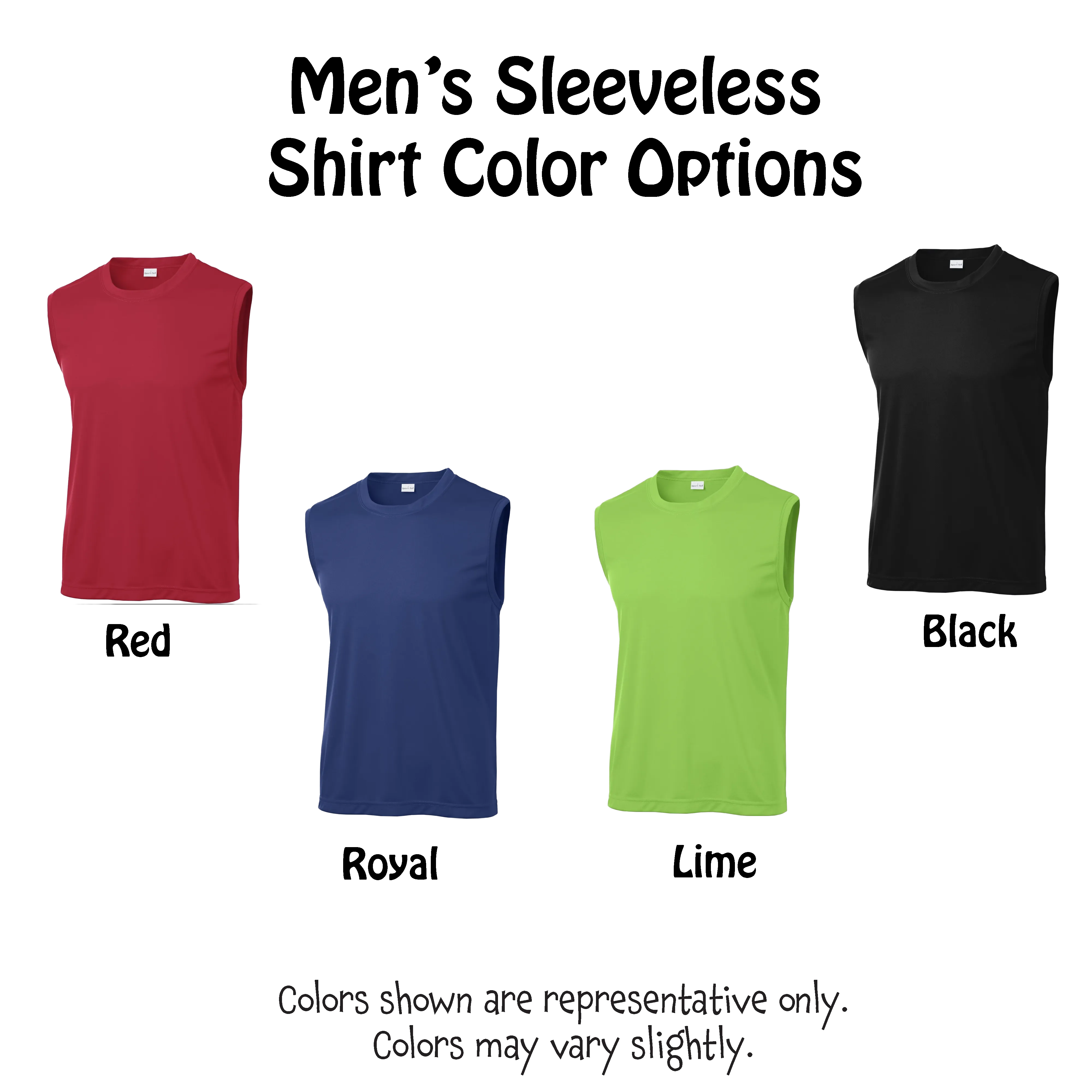 Pickleball Impact | Men’s Sleeveless Athletic Shirts | 100% Polyester