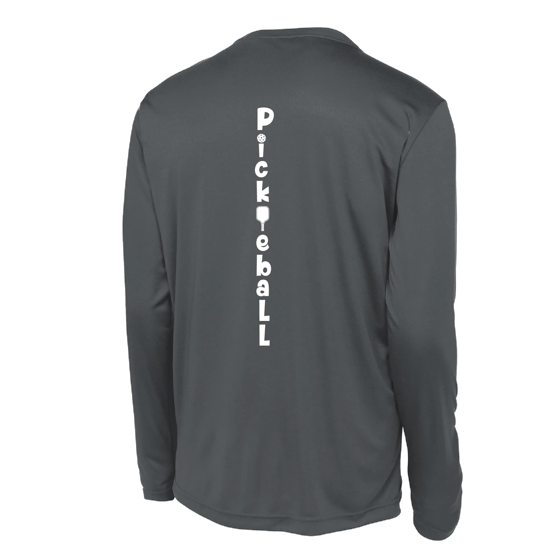 Pickleball Vertical (Customizable) | Men's Long Sleeve Athletic Pickleball Shirt | 100% Polyester